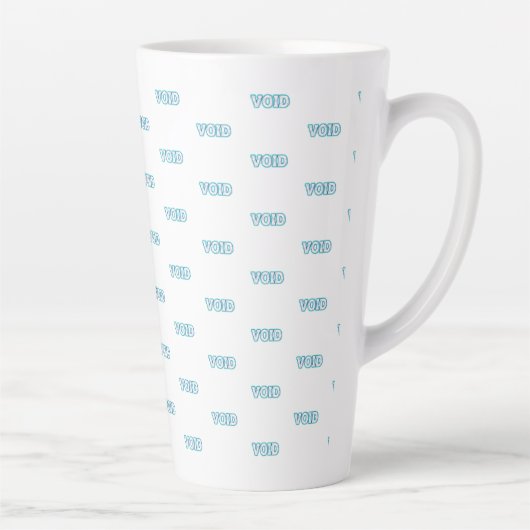 Tasse Latte VOID//FÊLÉ : Entrez dans l'Abîme Électrique (Droite)