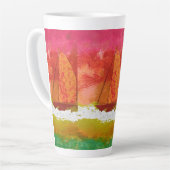 Tasse Latte Voile Ciel rouge (Angle gauche)