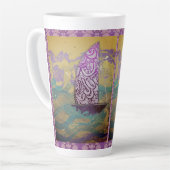 Tasse Latte Voile de lavande (Angle gauche)
