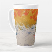Tasse Latte Voile florale (Angle gauche)