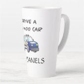 Tasse Latte Voiture de police personnalisée (Angle droit)
