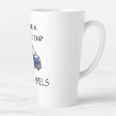 Tasse Latte Voiture de police personnalisée (Droite)