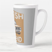 Tasse Latte Voitures britanniques classiques | Tête de pétrole (Droite)