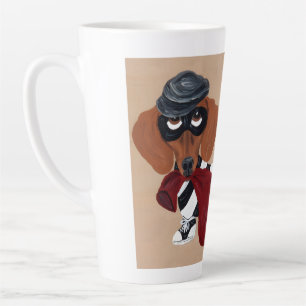 Tasse Latte Voleur de friandises pour teckel cambrioleur