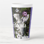 Tasse Latte Vos anges sont toujours avec vous Floral Angel (Devant)