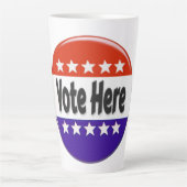 Tasse Latte Vote ici (Devant)