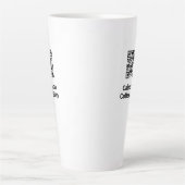 Tasse Latte Votre conception de code QR (Devant)