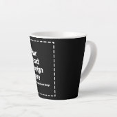 Tasse Latte Votre création ici (Angle droit)