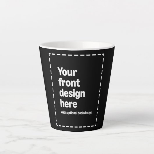 Tasse Latte Votre création ici (Devant)