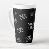Tasse Latte Votre logo de conception, de photo ou d'entreprise (Angle gauche)