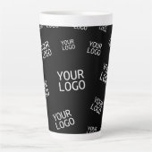 Tasse Latte Votre logo de conception, de photo ou d'entreprise (Devant)