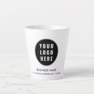 Tasse Latte Votre logo d'entreprise et société de site Web pro