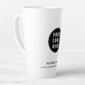 Tasse Latte Votre logo d'entreprise et votre site Web Promotio (Angle gauche)