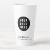 Tasse Latte Votre logo d'entreprise et votre site Web Promotio (Devant)