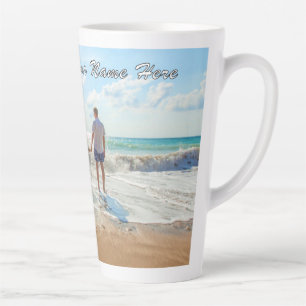 Tasse Latte Votre propre boug en latte photo design avec du te