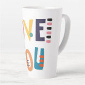 Tasse Latte Vous aimez les couleurs (Angle droit)