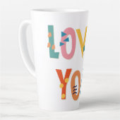 Tasse Latte Vous aimez les couleurs (Angle gauche)