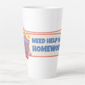 Tasse Latte Vous Avez Besoin D'Aide Pour Les Travaux À Domicil (Devant)
