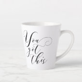 Tasse Latte Vous Avez Ce - Stylo Typographie Inspirationnel (Droite)