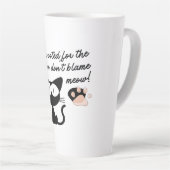 Tasse Latte Vous avez voté pour le Felon, ne blâmez pas Meow ! (Angle droit)