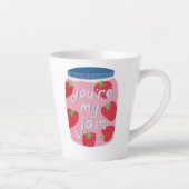 Tasse Latte Vous êtes My Jam Love Cote (Droite)