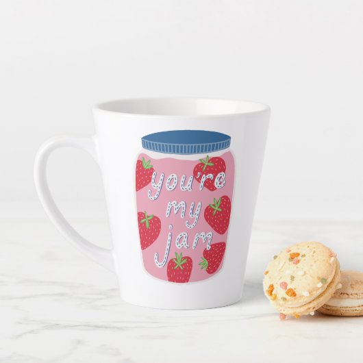 Tasse Latte Vous êtes My Jam Love Cote (En situation)