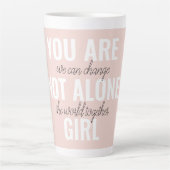 Tasse Latte Vous N'Êtes Pas Une Seule Fille Citation De Motiva (Devant)