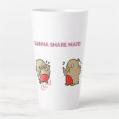 Tasse Latte Vous voulez partager maté ! (Devant)