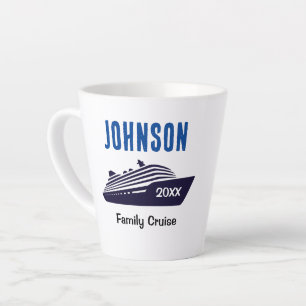 Tasse Latte Voyage de croisière en famille Cadeau de croisière