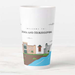 Tasse Latte Voyage en Bosnie-Herzégovine