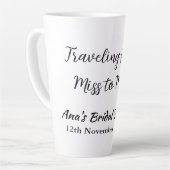 Tasse Latte Voyage enterrement de vie de jeune fille ajoutez n (Angle gauche)
