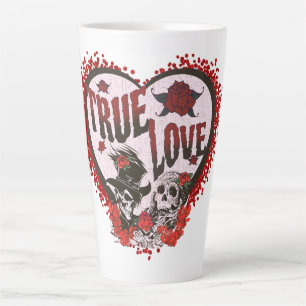 Tasse Latte Vrai amour Couple de crâne