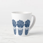 Tasse Latte Vrai Plante à pointes bleues (Angle droit)