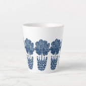 Tasse Latte Vrai Plante à pointes bleues (Devant)