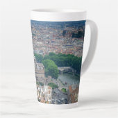 Tasse Latte Vue sur le centre historique de Rome (Angle droit)