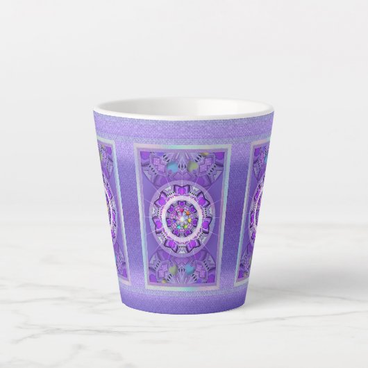 Tasse Latte W2 pourpre (Devant)