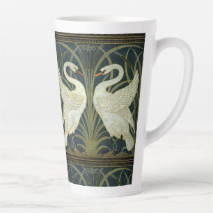 Tasse Latte Walter Crane Swan & Rush et Iris victorien
