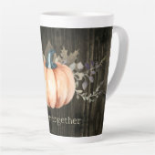 Tasse Latte Watercolor Pumpkin (Angle droit)