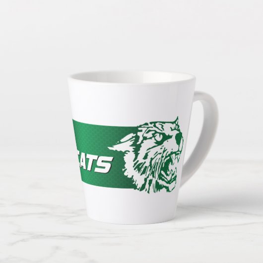 Tasse Latte Wayland Union Wildcats #2 (Angle droit)