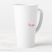 Tasse Latte Wee Scottie Chien Gauche Merry Ruff ! Ruff ! (Angle droit)