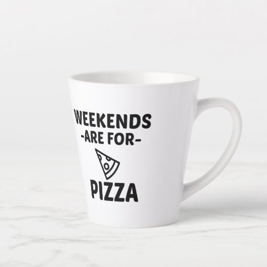 TASSE LATTE WEEK-END DE PIZZA (Droite)