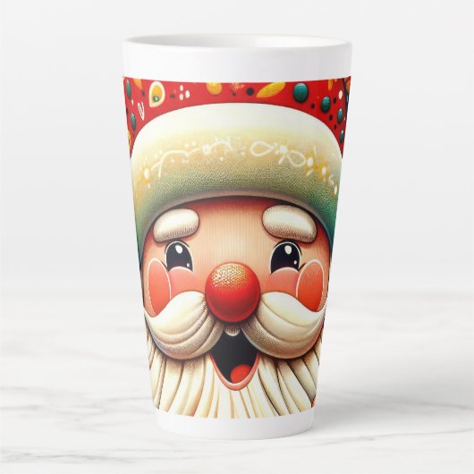 Tasse Latte Weihnachtsmann Papai Noel Baba Saint Nicholas Kris (Devant)