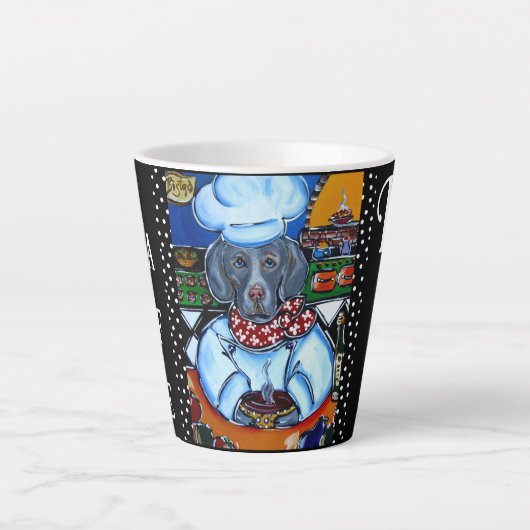 TASSE LATTE WEIMARANER (Devant)