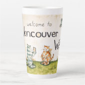 Tasse Latte Welcome To Vancouver WA (Devant)