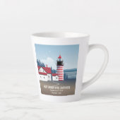 Tasse Latte West Quoddy Head Lighthouse (Droite)