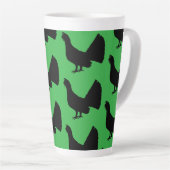 Tasse Latte Western capercaillie (Angle droit)