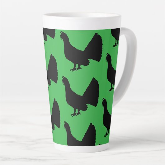 Tasse Latte Western capercaillie (Angle droit)