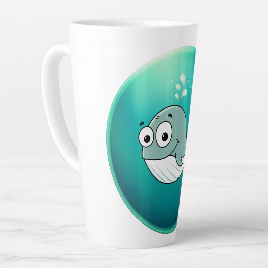 Tasse Latte Whale, Sperm Whale, Underwater (Angle gauche)