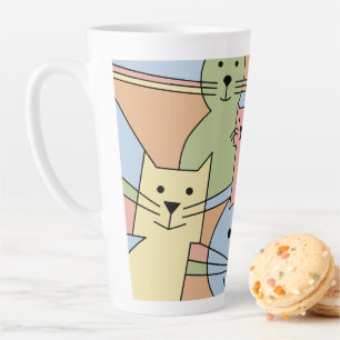 Tasse Latte Whisker Wonders Cats