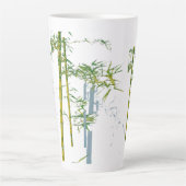 Tasse Latte Whispers of Bamboo, Fractured Growth, Silent Stems (Devant)